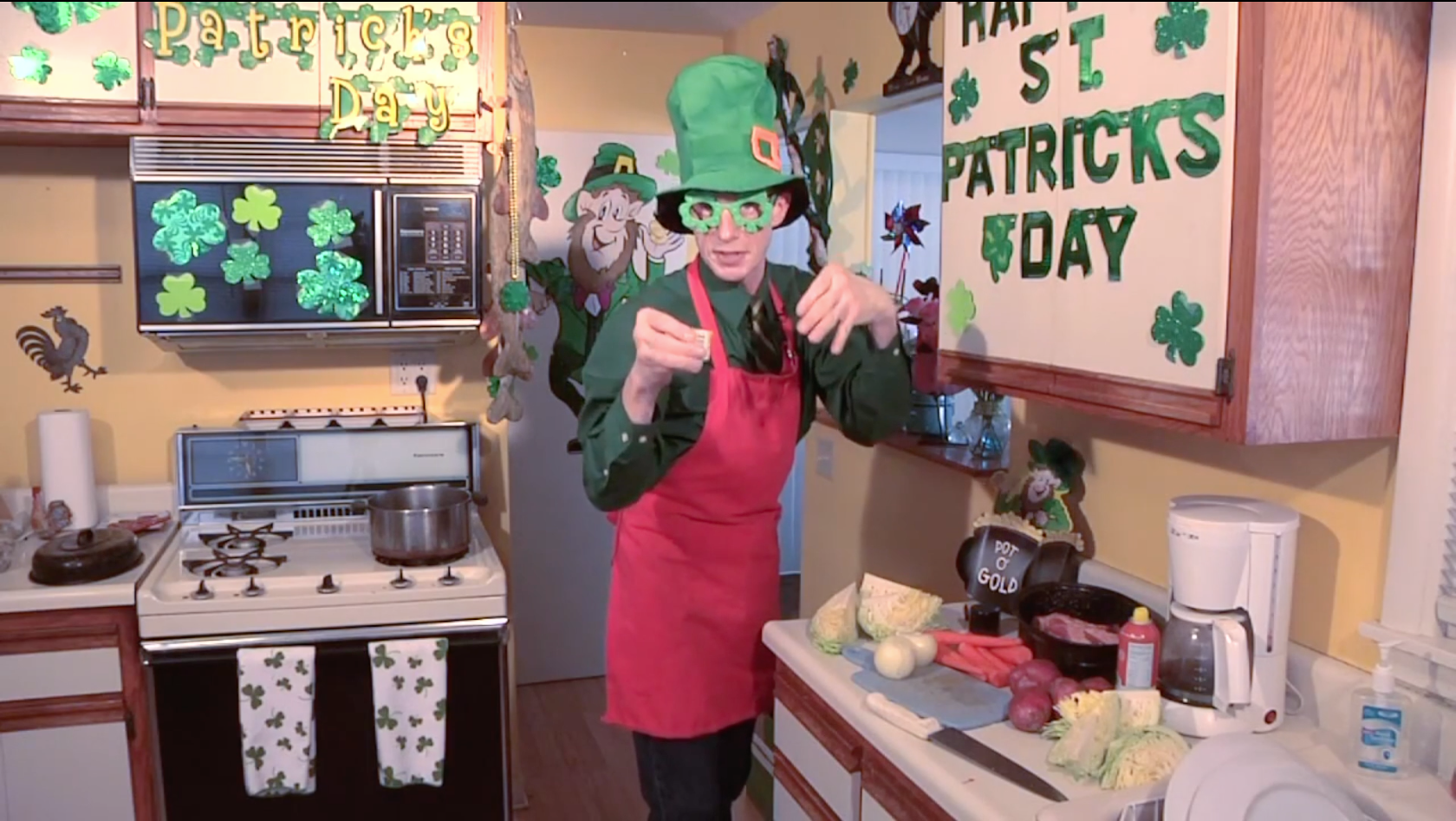 Thumbnail image for The Northwoods Cooking Show - St. Patrick's Day: Traditional Corned Beef and Cabbage, Irish Creme Dream Cake