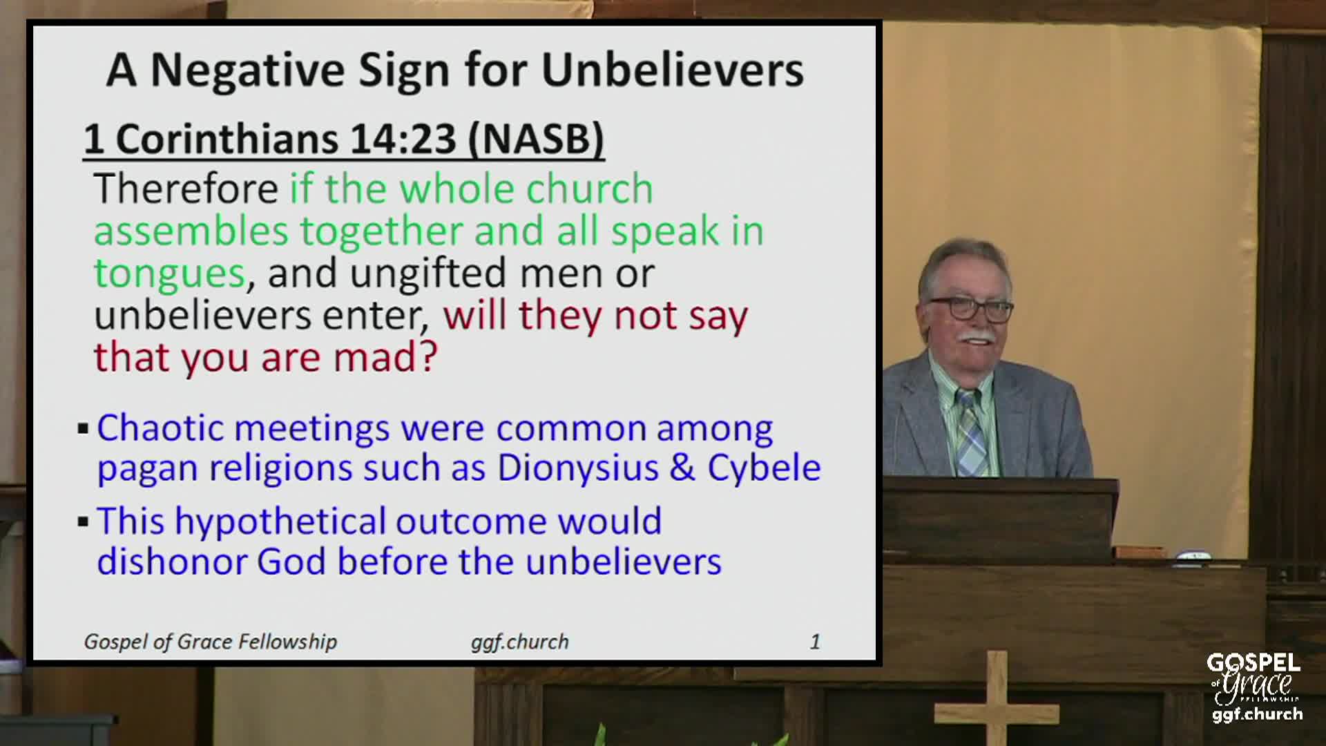 Thumbnail image for Gospel of Grace Fellowship: Outcomes of Tongues or Prophecy in the Public Meeting 6-29-25