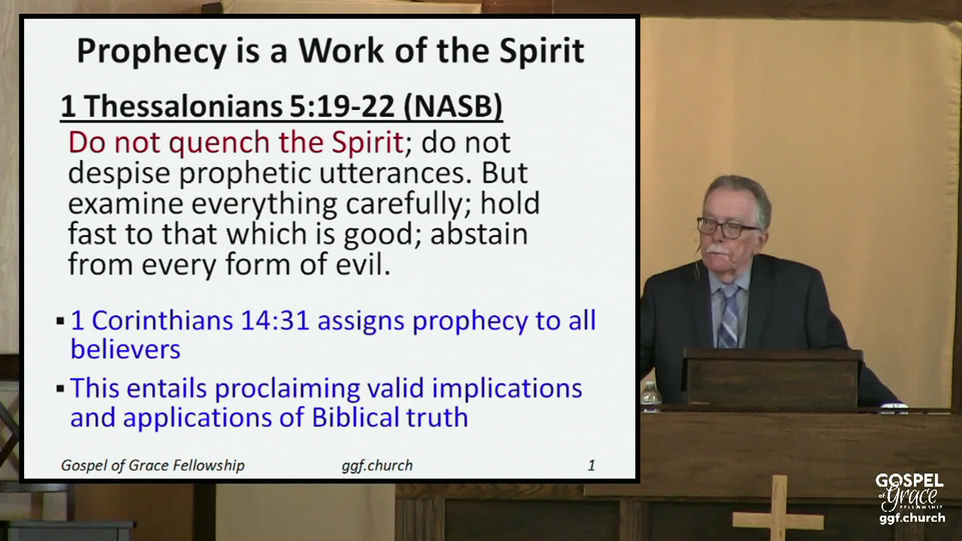 Thumbnail image for Gospel of Grace Fellowship: Prophetic Calling of Believer 7-27-25