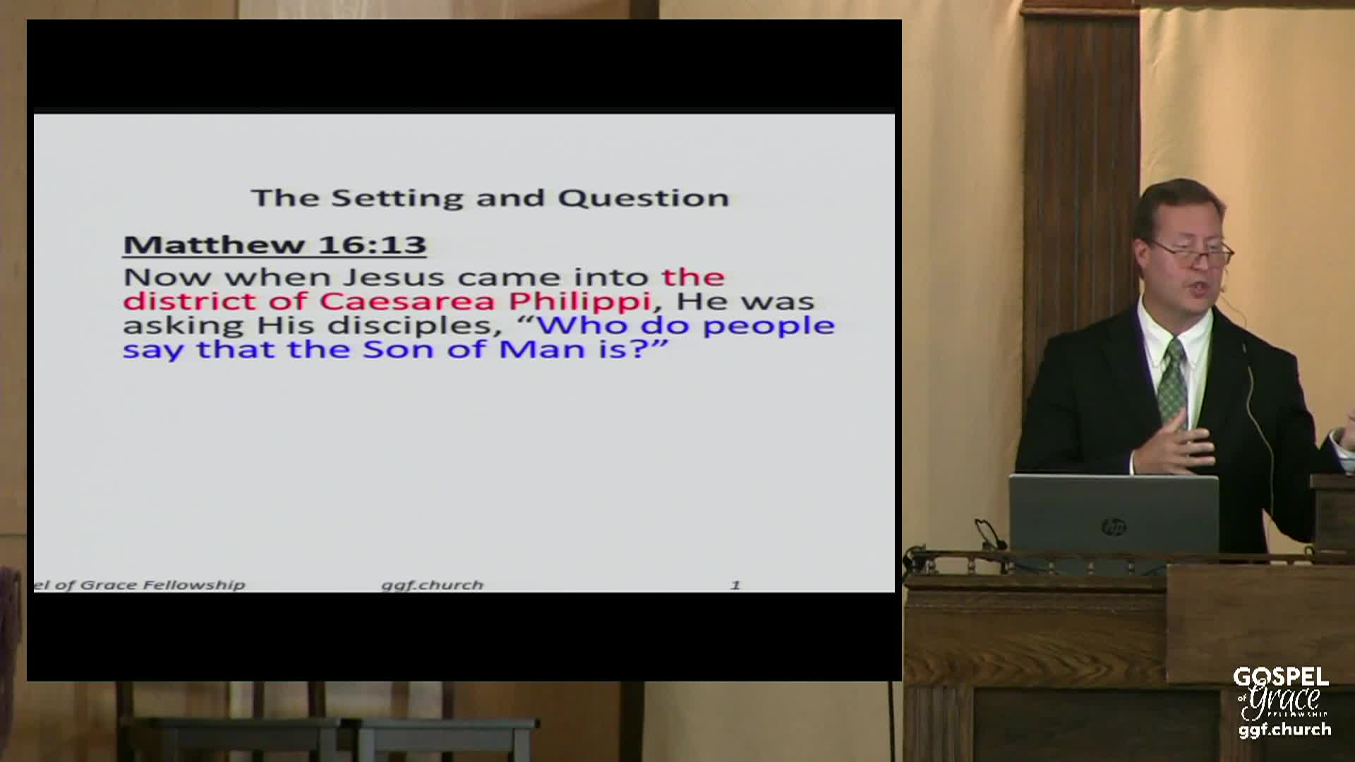 Thumbnail image for Gospel of Grace Fellowship: Peter Confesses Jesus Is the Messiah 8-3-25