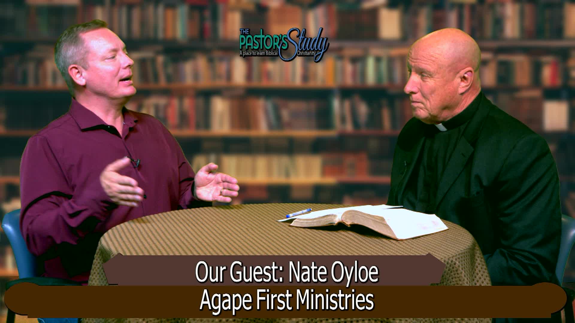 Thumbnail image for The Pastor's Study: Help for Those with Same-Sex Attraction (Nate Oyloe, Agape First Ministries)