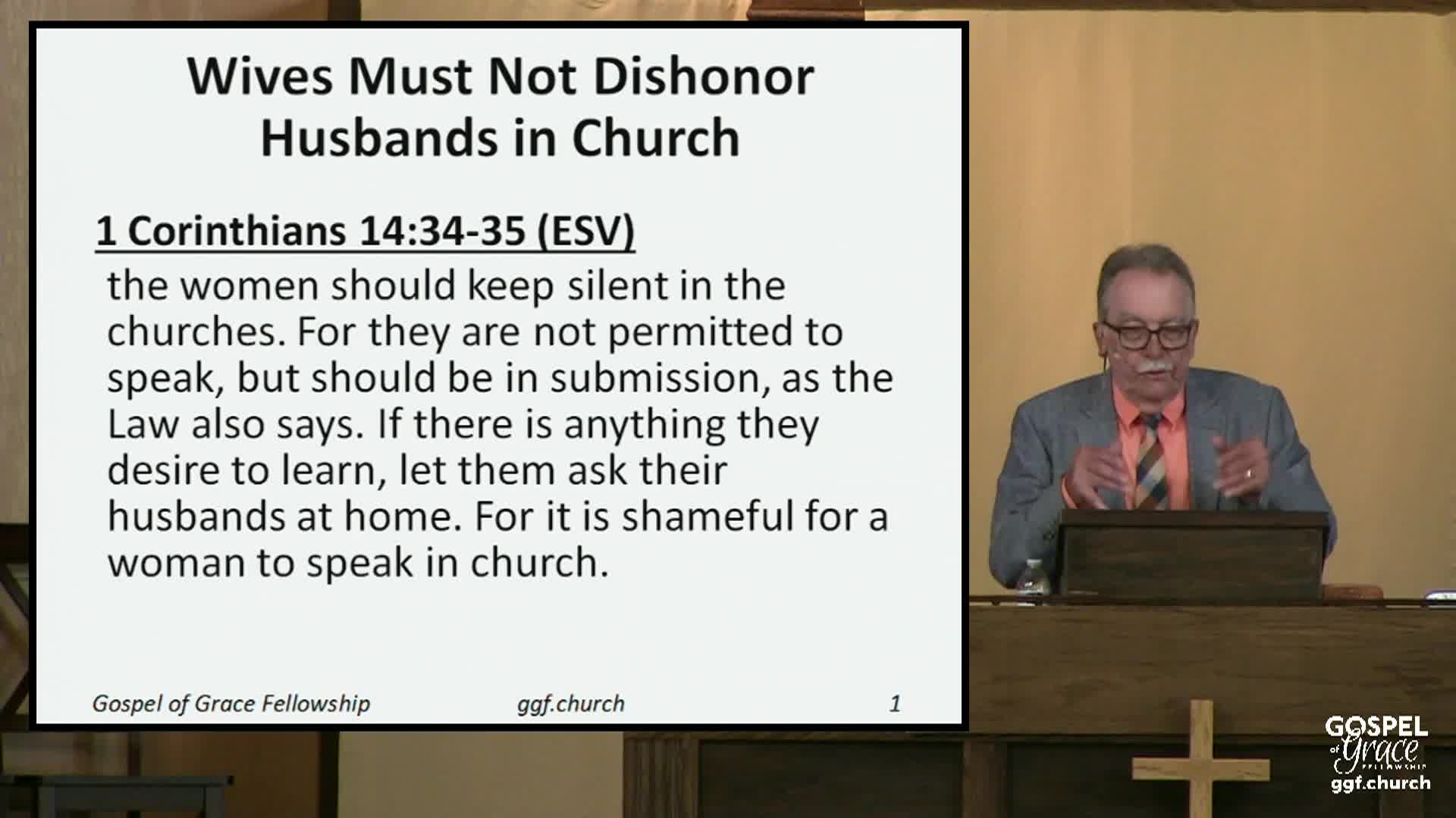 Gospel of Grace Fellowship: Orderly Worship Is Spiritual 8-17-25