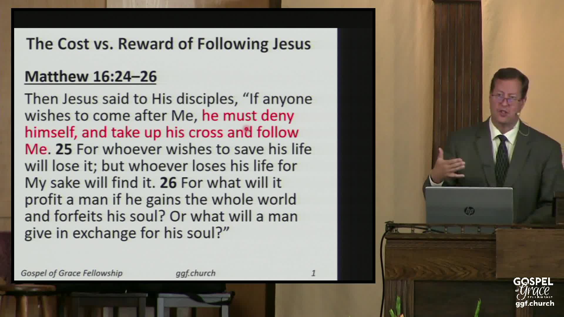 Gospel of Grace Fellowship: Suffer with Christ Now for Eternal Glory Later 8-31-25