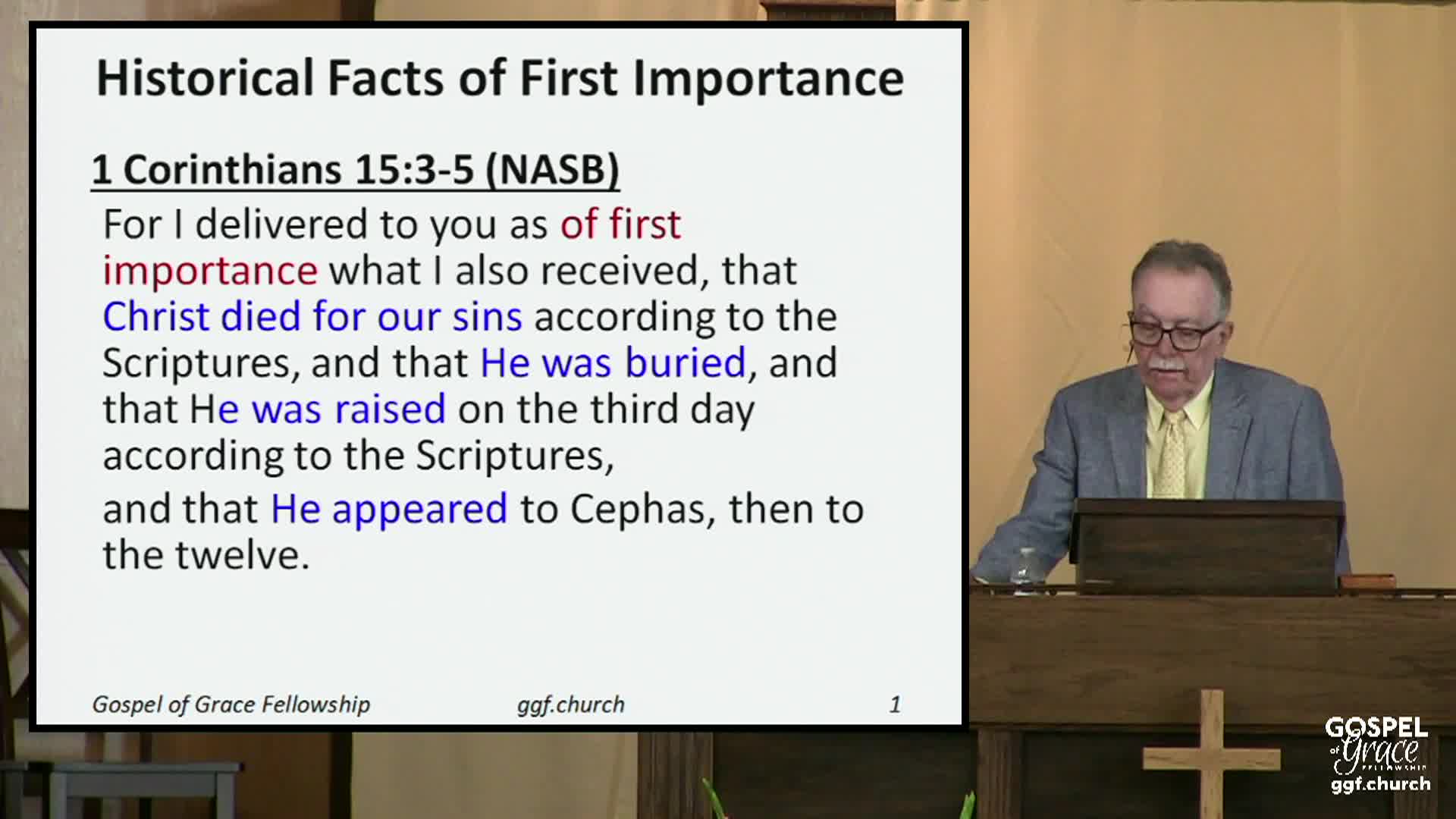 Thumbnail image for  Gospel of Grace Fellowship: The Essential Truths of the Gospel 9-14-2025