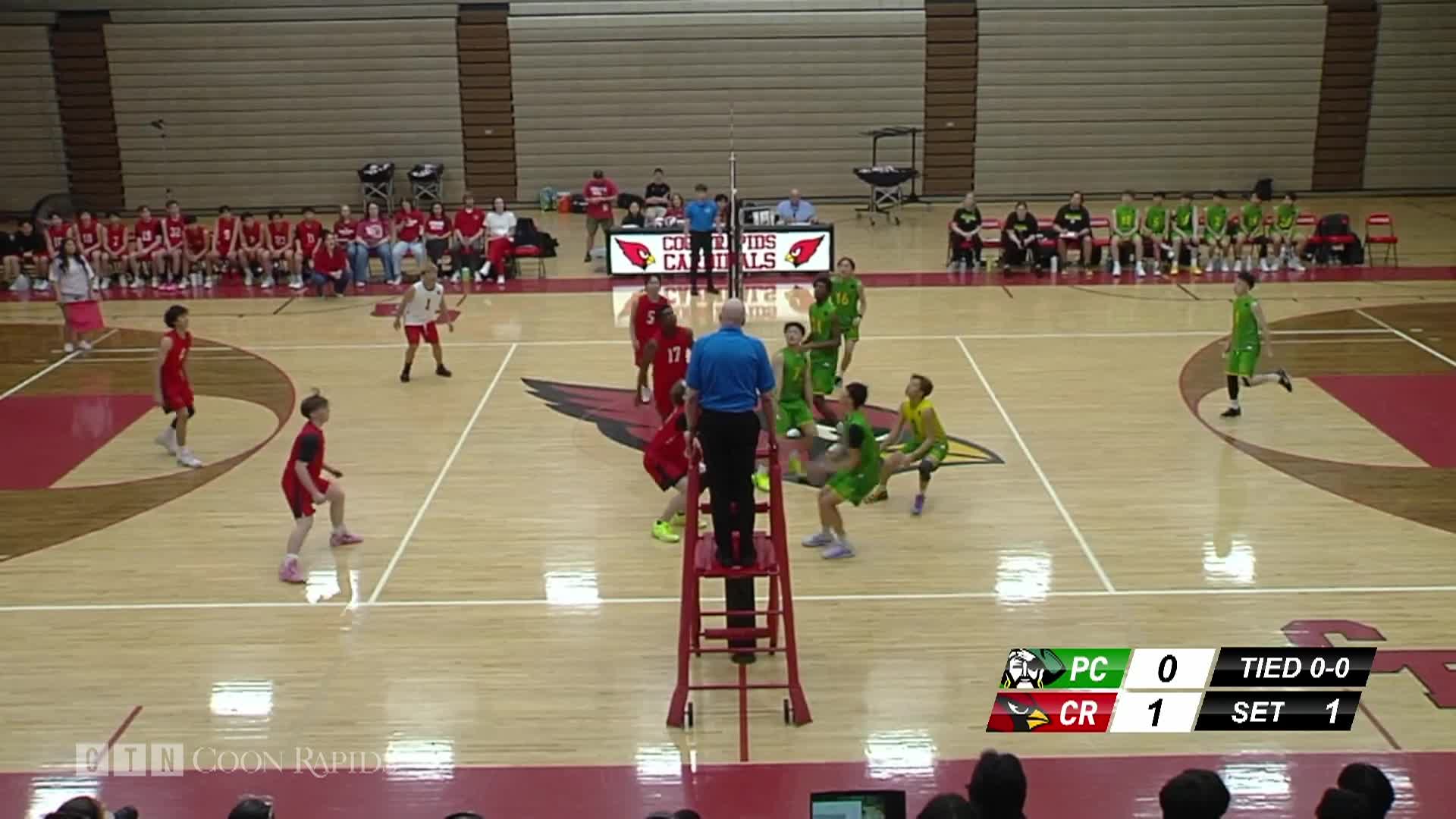 Thumbnail image for Boys Volleyball: Park Center vs Coon Rapids - 4-15-26