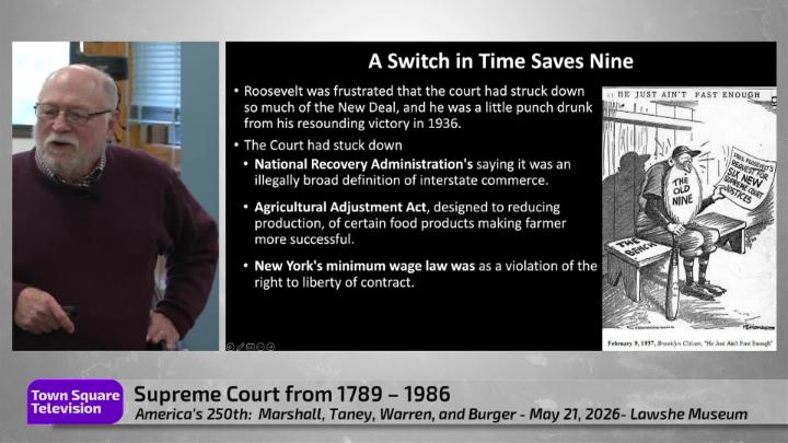 Thumbnail image for America's 250th: Supreme Court 1789-1986 - Marshall, Taney, Warren, and Burger (Ep. 10)