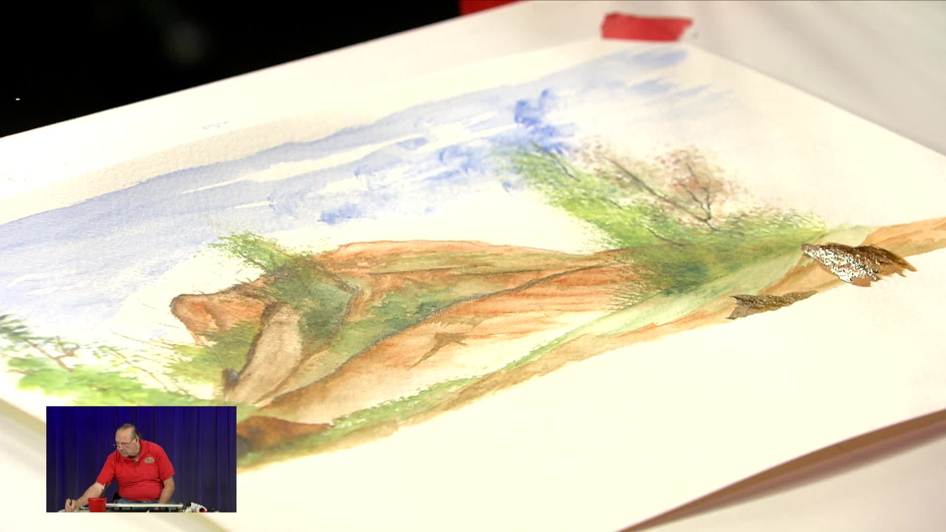 Thumbnail image for Painting with Dave 342: The Mountain in Watercolor (Part 3)