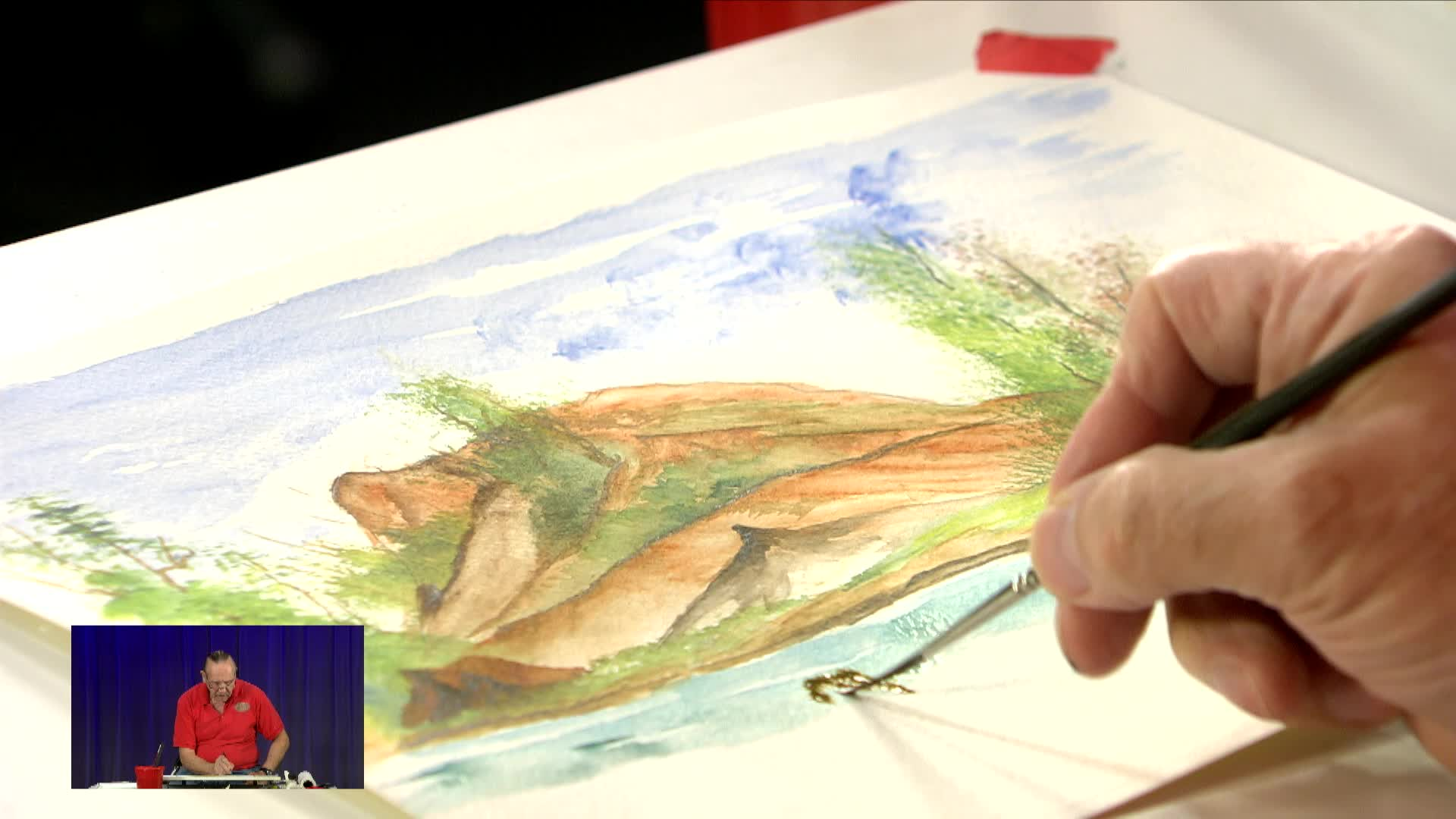 Thumbnail image for Painting with Dave 343: The Mountain in Watercolor (Part 4)