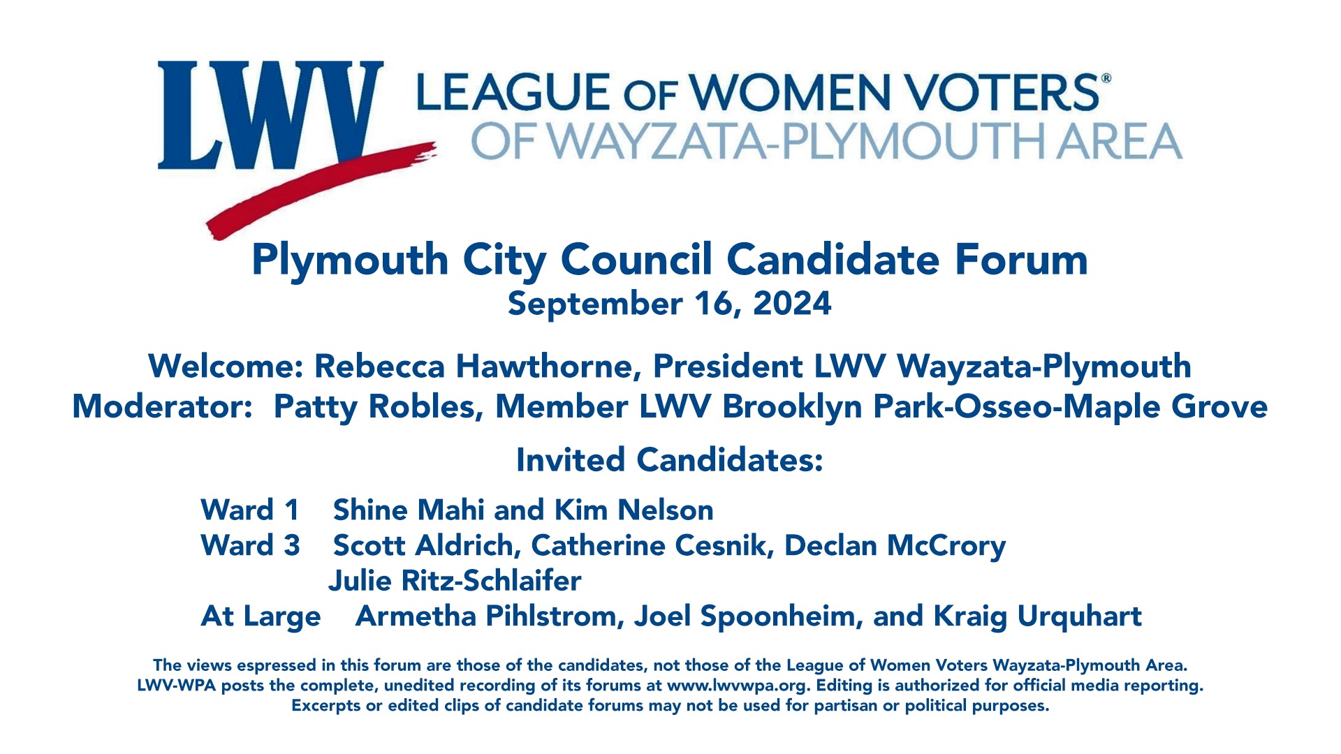 Plymouth City Council 9/16/2024