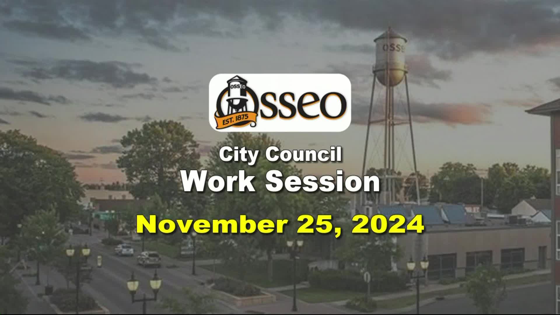 City Council Work Session 11/25/2024
