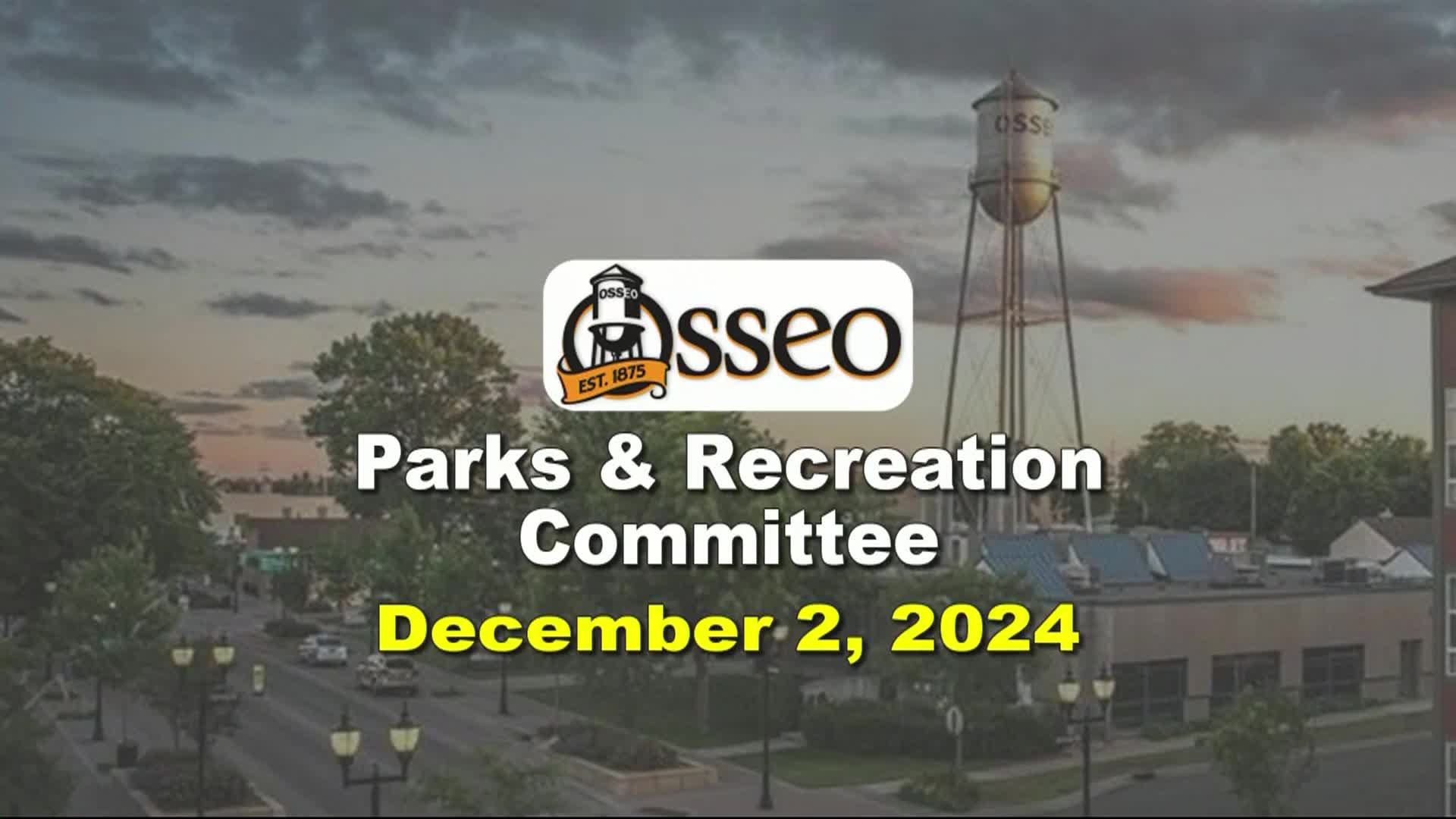 Parks and Recreation Committee 12/2/2024