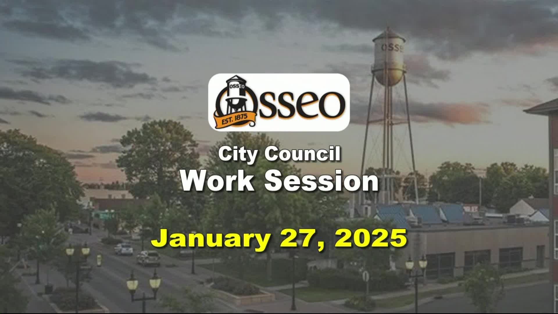 City Council Work Session 1/27/2025